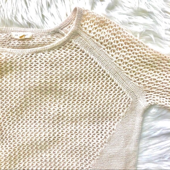 silence + noise Sweaters - SILENCE + NOISE Oatmeal Cream Beige Sweater Small